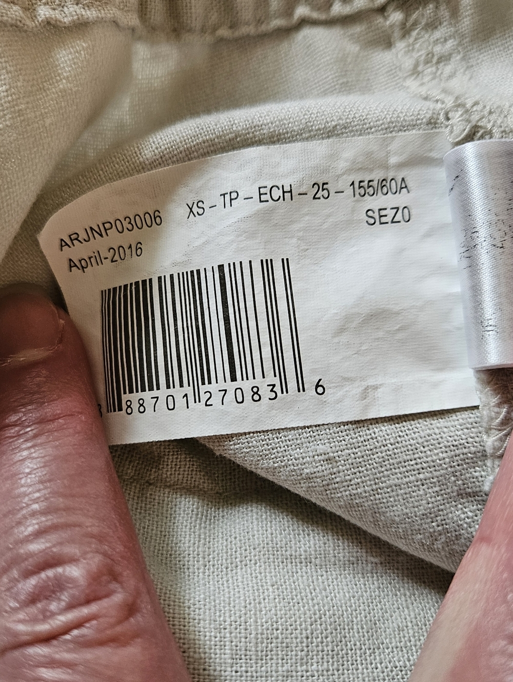 Roxy Lightweight Drawstring Linen Blend Pants XS - Picture 9 of 9